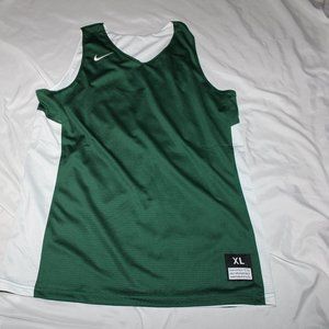 NWT Nike Boys Reversible Basketball Tank Training Practice Green White Size XL
